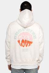 HEAVY OVERSIZE HOODIE CREW LOVE V2 CREAM