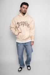 HEAVY OVERSIZE PUFFER PRINT HOODIE NAVAJO BEIGE