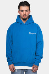 SUPER HEAVY OVERSIZE EMBO HOODIE ROYAL BLUE