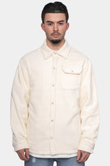 HEAVY V2 FLEECE JACKET CREAM WHITE
