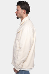 HEAVY V2 FLEECE JACKET CREAM WHITE