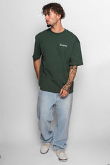 HEAVY EMBO T-SHIRT DARK GREEN