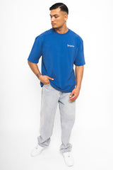 HEAVY EMBO T-SHIRT TINT BLUE
