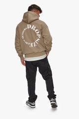 HEAVY OVERSIZE v2 CIRCLE HOODIE SILVER MINK