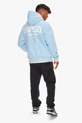 HEAVY OVERSIZE CRIME CLUB HOODIE BABY BLUE
