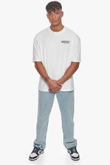 HEAVY OVERSIZE CRIME CLUB T-SHIRT CREAM WHITE