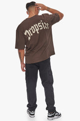 HEAVY BACKLOGO T-SHIRT CHOCOLATE BROWN