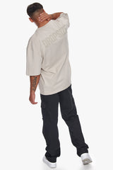 HEAVY OVERSIZE HD PRINT T-SHIRT MOONBEAM