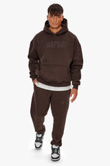 HEAVY HD PRINT JOGGER CHOCOLATE BROWN