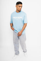 HEAVY OVERSIZE CLOUD BUSTER T-SHIRT BABY BLUE