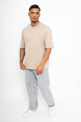 HEAVY OVERSIZE HD PRINT T-SHIRT STONE