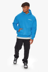 HEAVY OVERSIZE EMBO HOODIE LIGHT BLUE