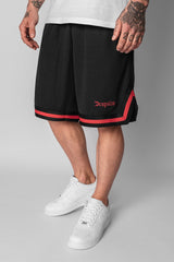 LOGO MESH SHORT BLACK/RED