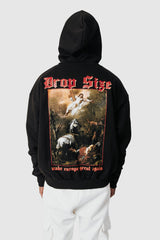 HEAVY OVERSIZE PORTRAIT HOODIE BLACK