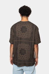 HEAVY OVERSIZE BANDANA T-SHIRT MAJOR BROWN