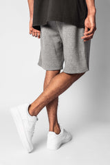 HEAVY SWEAT EMBO SHORT GREY MELANGE