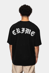 HEAVY OVERSIZE CRIME T-SHIRT BLACK
