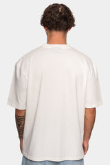 HEAVY V2 EMBO T-SHIRT CREAM WHITE
