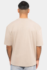 HEAVY HD FRONT LOGO T-SHIRT STONE