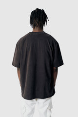 SUPER HEAVY OVERSIZE BLANK T-SHIRT WASHED BLACK