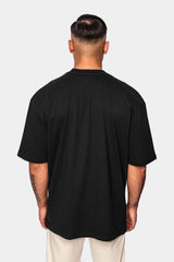 HEAVY OVERSIZE EMBO T-SHIRT BLACK