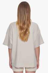 HEAVY MIDDLE HD PRINT T-SHIRT MOON BEAM