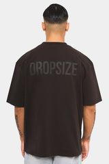 HEAVY OVERSIZE HD PRINT T-SHIRT WASHED BLACK