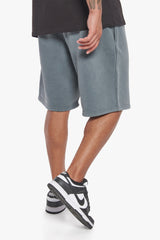 HEAVY SWEAT EMBO SHORT WASHED GREY