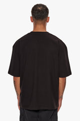 HEAVY OVERSIZE COLOUR TWIST T-SHIRT BLACK
