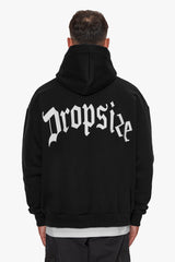 HEAVY BACKLOGO HOODIE BLACK / WHITE
