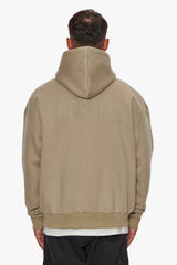 HEAVY OVERSIZE HD PRINT HOODIE WEATHERED TEAK
