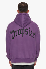 HEAVY OVERSIZE BACKPRINT HOODIE WASHED PURPLE