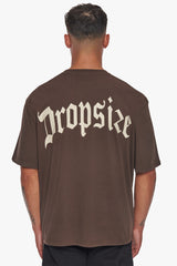 HEAVY BACKLOGO T-SHIRT CHOCOLATE BROWN