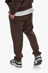HEAVY HD PRINT JOGGER CHOCOLATE BROWN