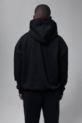 BOX LOGO DESIGN HOODIE BLACK