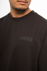 HEAVY OVERSIZE HD PRINT T-SHIRT WASHED BLACK