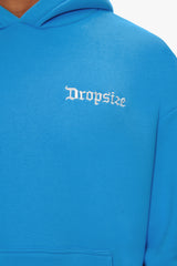HEAVY OVERSIZE EMBO HOODIE LIGHT BLUE