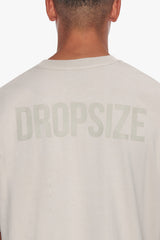 HEAVY OVERSIZE HD PRINT T-SHIRT MOONBEAM