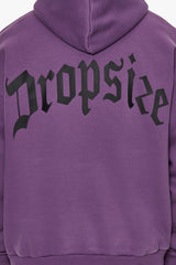 HEAVY OVERSIZE BACKPRINT HOODIE WASHED PURPLE