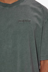 HEAVY OVERSIZE EMBO T-SHIRT WASHED GREY