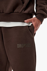 HEAVY HD PRINT JOGGER CHOCOLATE BROWN