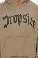HEAVY FRONTLOGO HOODIE WEATHERED TEAK / CHOCOLATE