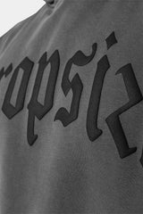 HEAVY OVERSIZE PUFFER PRINT HOODIE WASHED GREY