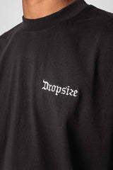 HEAVY OVERSIZE LEGENDS NEVER DIE T-SHIRT WASHED BLACK