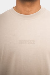 HEAVY HD FRONT LOGO T-SHIRT STONE