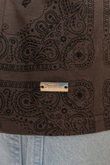 HEAVY OVERSIZE BANDANA T-SHIRT MAJOR BROWN