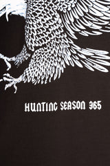 HEAVY OVERSIZE EAGLE T-SHIRT WASHED BLACK