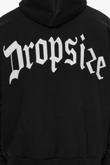 HEAVY BACKLOGO HOODIE BLACK / WHITE