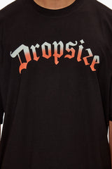 HEAVY OVERSIZE RAINBOW T-SHIRT BLACK