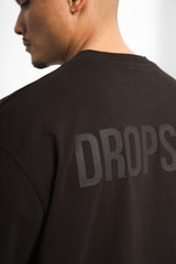 HEAVY OVERSIZE HD PRINT T-SHIRT WASHED BLACK